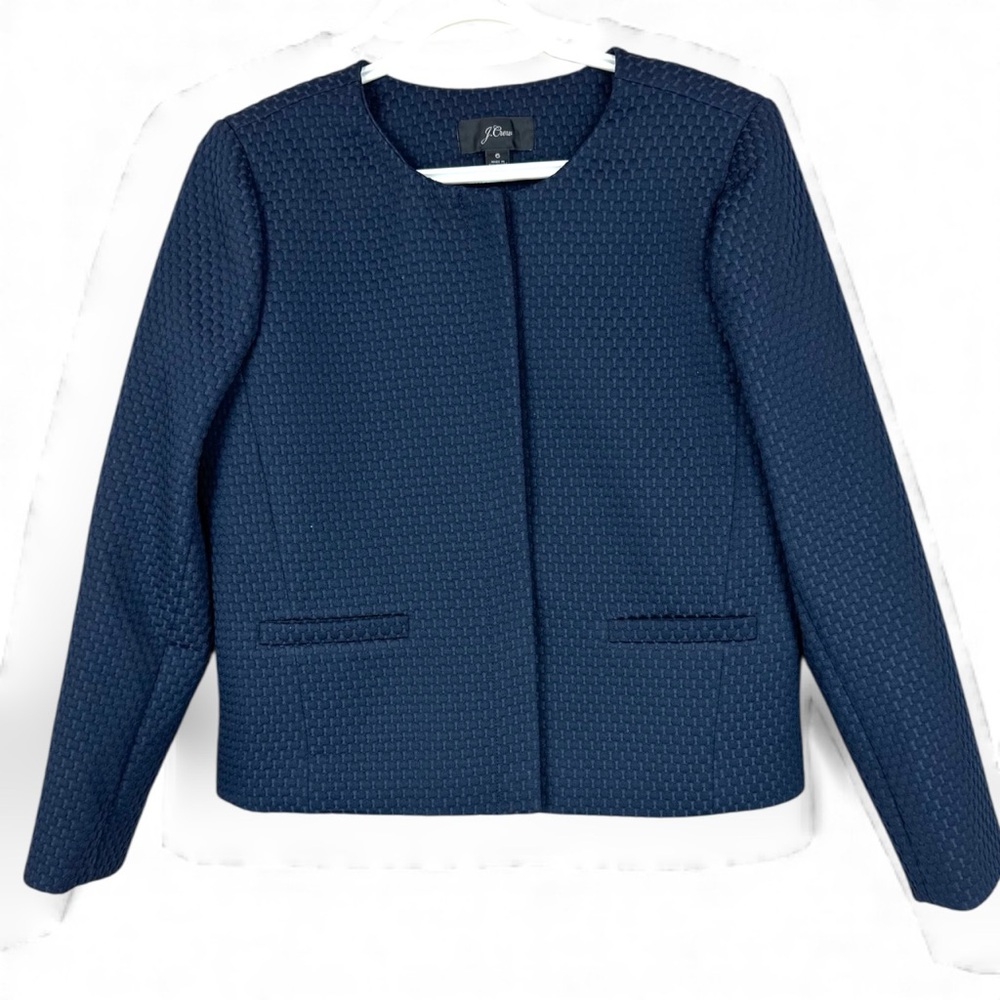 J Crew Navy Portfolio Jacket Blazer sz 6